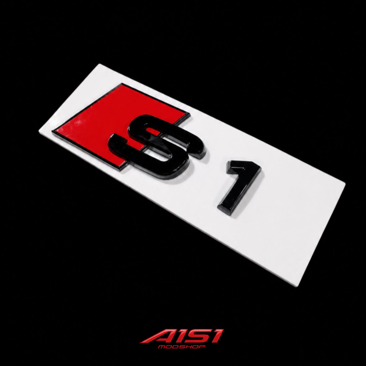 2014-2018 Audi S1 rear boot badge "S1" - RED