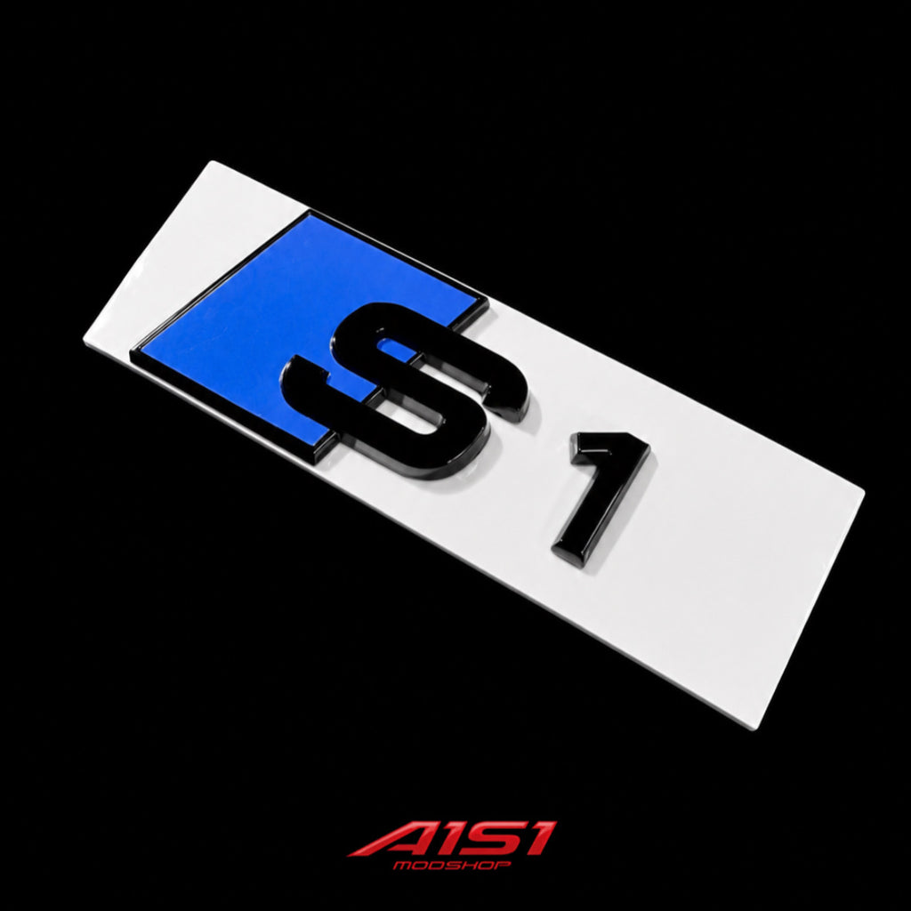 2014-2018 Audi S1 rear boot badge “S1” - BLUE