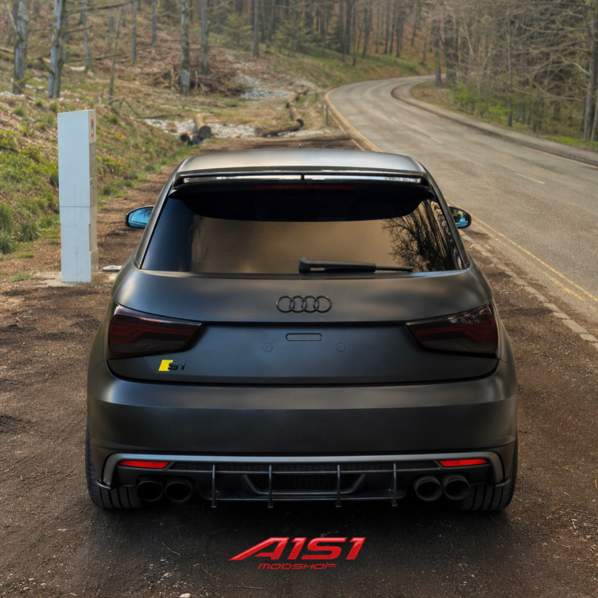 2014-2018 Audi S1 rear boot badge “S1” - YELLOW