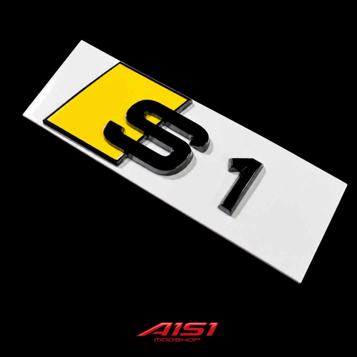 2014-2018 Audi S1 rear boot badge “S1” - YELLOW