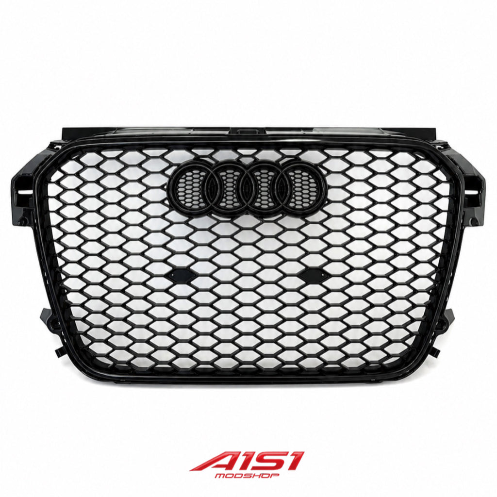 2010-2015 A1S1MODSHOP Audi a1 PREFACELIFT Honeycomb RS style front grill black