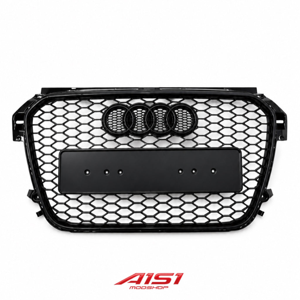 2010-2015 A1S1MODSHOP Audi a1 PREFACELIFT Honeycomb RS style front grill black