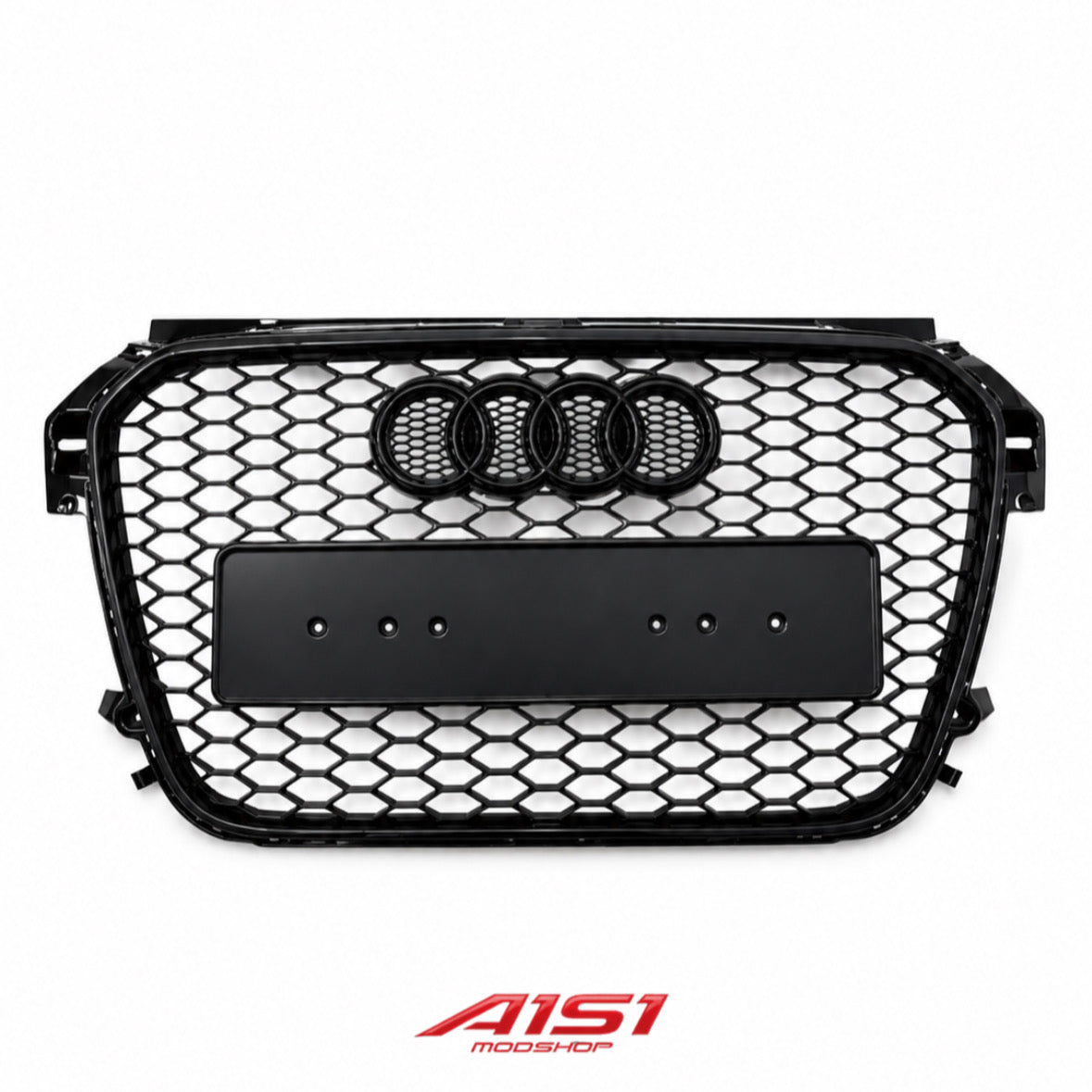 2010-2015 A1S1MODSHOP Audi a1 PREFACELIFT Honeycomb RS style front grill black