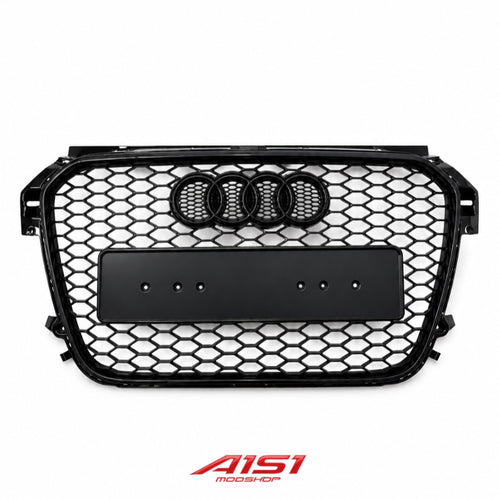 2010-2015 A1S1MODSHOP Audi a1 PREFACELIFT Honeycomb RS style front grill black
