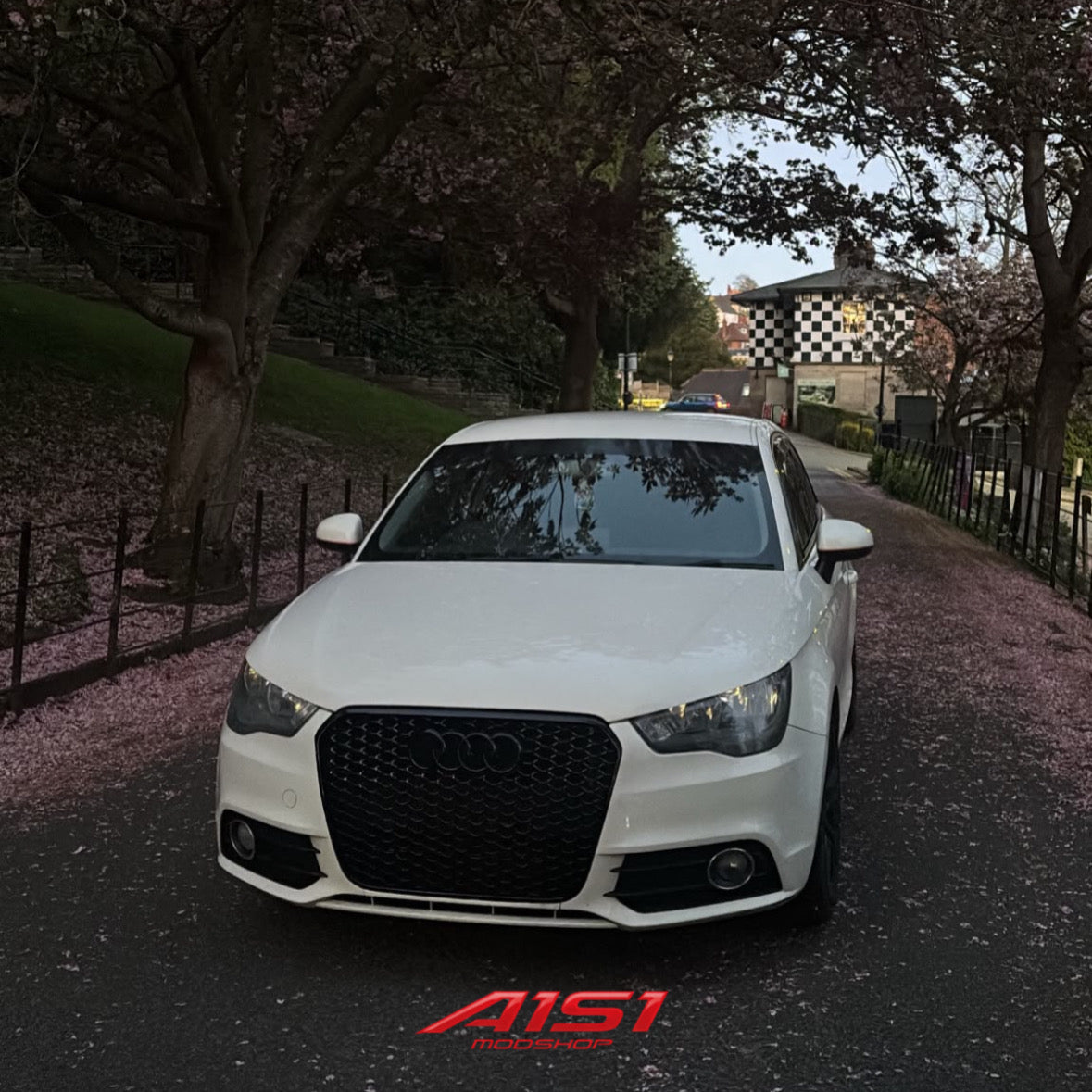 2010-2015 A1S1MODSHOP Audi a1 PREFACELIFT Honeycomb RS style front grill black